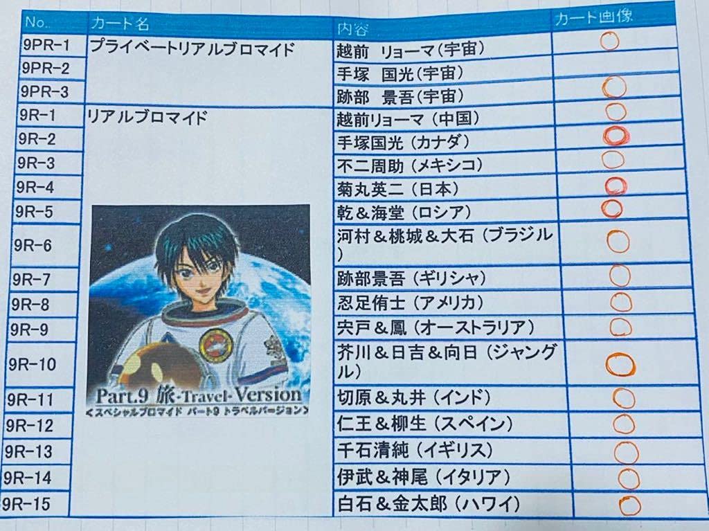 Amazon.co.jp: テニスの王子様 スペシャルブロマイド Part 9